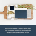 Country Chic All-in-One Chalk Paint for Furniture, Cabinets, Home Decor, Eco-Friendly, Matte Finish, Built-In Primer & Top Coat for Wood, Metal - Peacoat (Navy Blue) - Pint 16 oz (475 ml)