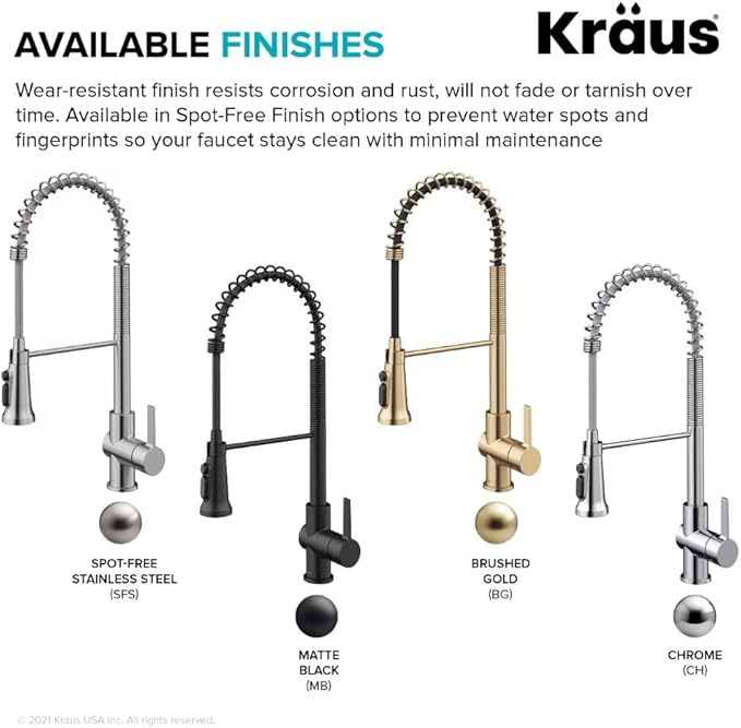 KRAUS Britt 2-in-1 Commercial Style Pull-Down Single Handle Water Filter Kitchen Faucet for Reverse Osmosis or Water Filtration System in Chrome, KFF-1691CH