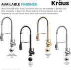 KRAUS Britt 2-in-1 Commercial Style Pull-Down Single Handle Water Filter Kitchen Faucet for Reverse Osmosis or Water Filtration System in Chrome, KFF-1691CH