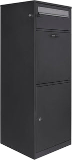 Barska Large Package Delivery Parcel Mail Steel Drop Box for Porch with Advanced Push Lock, Mail Slot & Anti-Theft Drop Slot