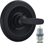 Replacement for Delta Classic 13 Series Single-Function Trim Kit, T13010 Shower Handle, Fit Delta Shower Valve R10000 Series, Matte Black (Cartridge Included)