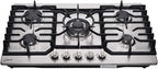 30-inch 5-Burner Built-in Gas Cooktop with Stainless Steel & Cast Iron Grates - LW5S01A (LPG/NG Convertible)