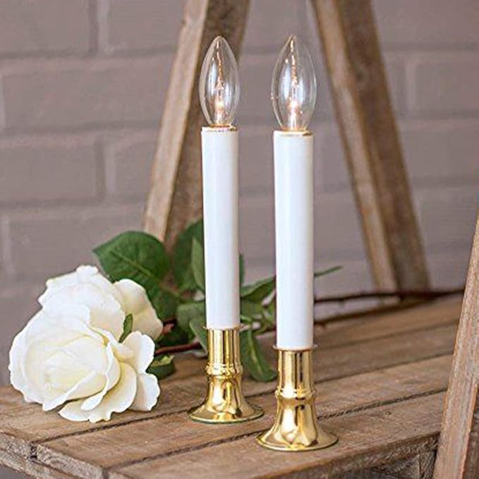 25 Pack Candle Light Bulbs,Crystal Clear Torpedo Tip Candelabra Replacement Bulbs Fit C7/E12 Candelabra Base,7 Watt C26 Replacement Night Light Bulb for Electric Window Candle Lights