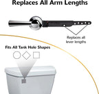 Korky 6054BP StrongARM Tank Lever Universal to Fit Front Angled Side Left and Right Mount Toilets, Chrome, Simple Style