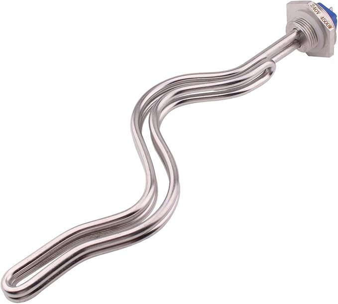 DERNORD 240V 4500W Ripple Water Heater Element Screw-In Lime Life - Ultra Low Watt Density