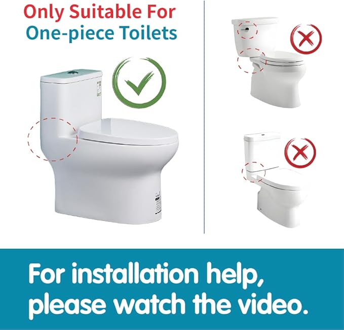 3-Inch Dual Flush Valve Replacement Kit for One Piece Toilet: Include 8" Height Flush Valve, 2.2" Threaded Button, Fill Valve. Fits Tanks 10-13.5" Tall, Drain Holes 3.2-3.6"