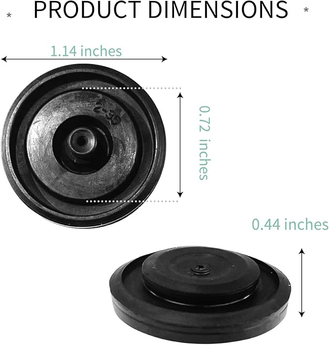Toilet Fill Valve Seal Kit, Compatible with Kohler 83143 and Compatible with Fluidmaster 200, 242, 400, 747 Fill Valves, 2 Pack Replacement Seals for Toilet Tank Repair