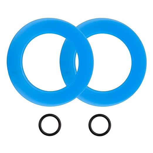 Flush Valve Seal for American Standard & Eljer Toilets, Upgraded Silicone Material 7301111-0070A American Standard Toilet Parts Replacement with O Rings for Champion 4 and Eljer Titan 4（2-Pack）