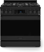 Gordon Ramsay by THOR Kitchen 36 Inch Professional Gas Range with Tilt Panel Touch Control in Black