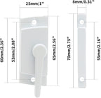 Uenhoy 4 Pack Cam Action Window Sash Locks for Double Hung Windows, White Sash Window Locks for Vertical & Horizontal Sliding Windows