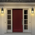 Front Porch Lights Outdoor Wall Lights Exterior Wall Sconce, Matte Black Exterior Light Fixtures with Waterproof Farmhouse Outdoor Lighting Fixtures for House Garage Porch Patio