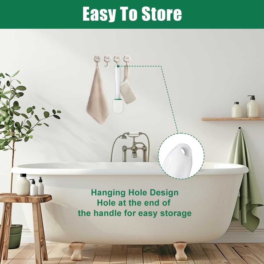 AUAUY 10 Pack Pumice Stone with Handle, Toilet Bowl Pumice Stone for Cleaning, Hard Water Toilet Ring Remover, 2 Handle + 10 Pumice Stones for Cleaning Toilets, Bathtubs, Grills, Kitchen Sink