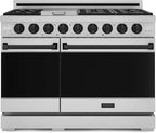 Gordon Ramsay by THOR Kitchen 48 Inch Professional Liquid Propane Range with Tilt Panel Touch Control in Stainless Steel/Black