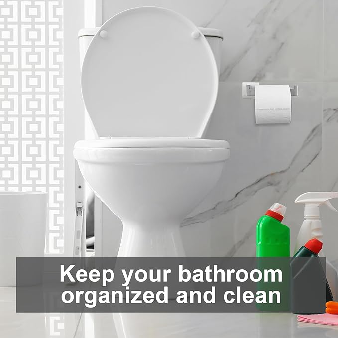 Gisafai 10 Pcs Bathroom Hardware Accessories Set 23.6 Inch Bath Towel Bar Kit Stainless Steel Bathroom Hardware Set Towel Racks Ring Hooks Paper Holder for Wall Mounted (Silver)