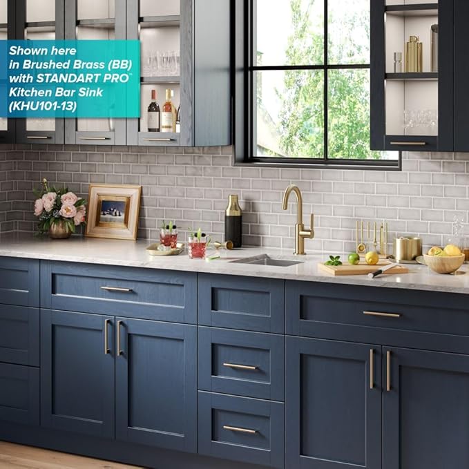 KRAUS Oletto Single Handle Kitchen Bar Faucet in Matte Black, KPF-2822MB