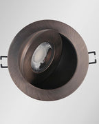 Canless Gimbal LED 4-inch - Swivel 90° tilt 360° Rotation Adjustable 6PACK 4" dimmable Eyeball LED Wafer recessed retrofit Ceiling Spotlight Can Light Oil Rubbed Bronze 4 inch 6 Pack