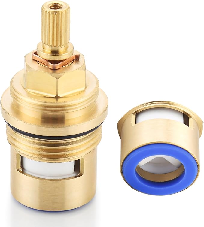 Faucet Cartridge Replacement for Kohler 1000187, Used in Deck Faucets with 3/4 inch Valves, Cold Ceramic Valve Faucet Replacement Parts (Cold 1000187)