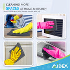 AIDEA Microfiber Cleaning Cloth 100PK, Soft Microfiber Towels for Cars, Absorbent Cleaning Rags, Lint-Free Streak-Free Wash Cloths for House, Kitchen, Window(12inx12in), Grey