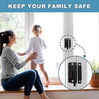 Window Sash Locks and Keeper ZUONAI 4 Pack Solid Metal Vinyl Window Sash Locks for Double Hung Window Latch Lock Replacement Security for Vertical and Horizontal Sliding Windows