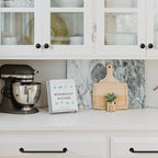 Goo-Ki 6 Pack Matte Black Cabinet Handles, 7.56 Inch(192mm) c-c Solid Drawer Pulls Bar Pull Modern Kitchen Hardware for Dresser Wardrobe Cupboard Bathroom, 9338MB-192