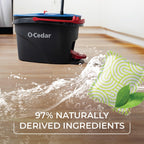 O-Cedar PACS Hard Floor Cleaner, Crisp Citrus Scent 10 Count (1-Pack) | Made with Naturally-Derived Ingredients | Safe to Use on All Hard Floors | Perfect for Mop Buckets