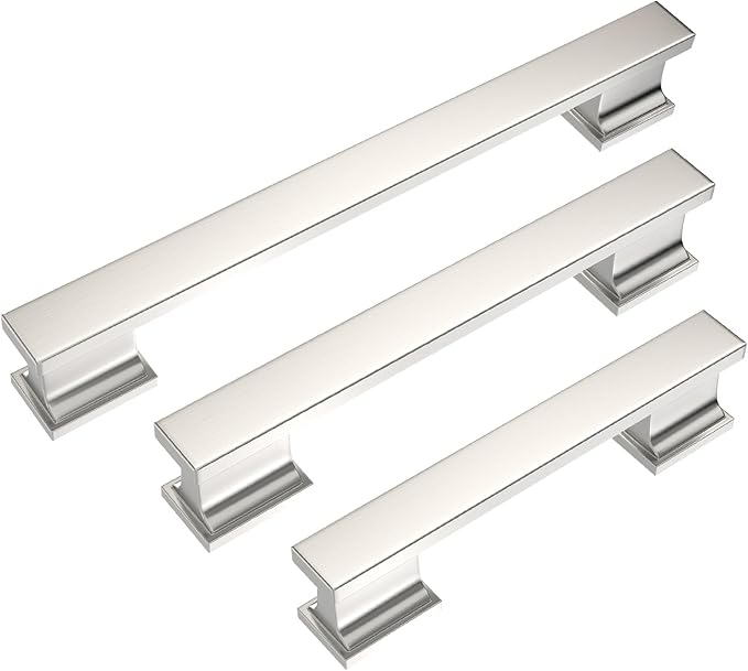 COTYKILEY 10 Pack 12.6 Inch(320mm) Brushed Satin Nickel Cabinet Handles Kitchen Cabinet Pulls Cabinet Door Handles Kitchen Cabinet Hardware
