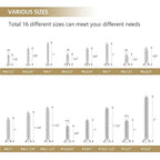 527 Pieces #4#6#8#10#12 Phillips Countersunk Head Self-Tapping Screws, Wood Screws Assortment Kit, 304 Stainless Steel