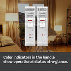 Leviton Surge Protective Device with Two 15A 1-Pole Plug-On Standard Branch Circuit Breakers, Thermal Magnetic, 120/240 VAC, LSPD1-T, White