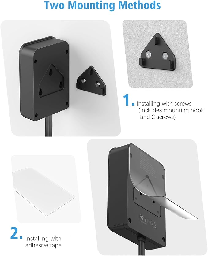 Flat Electrical Outlet Extender with USB C Ports, 4 Outlet 3 USB Wall Plug, 6 ft Ultra Thin Extension Cord, Flat Plug Power Strip Surge Protector for Home, Office. Black