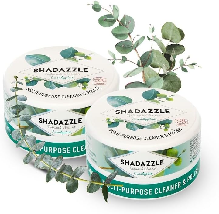 Shadazzle Natural All Purpose Cleaner and Polish – Eco friendly Multi-purpose Cleaning Product (2 Pack, Eucalyptus)