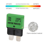 12V 10 Amp Auto Reset Fuse Circuit Breaker ATO ATC Low Profile E37- UL Certified 10A Blade Self-Resetting Breakers Fuses 12 Volt DC for Car, Truck, RV, Automotive, Solar, Marine - 3 Pack