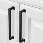 COTYKILEY 10 Pack 15 Inch(381mm) Matte Black Kitchen Cabinet Handles Cabinet Pulls Cabinet Door Handles Kitchen Cabinet Hardware Cupboard Drawer Pulls Dresser