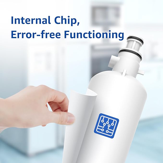 Waterspecialist WS619C Replacement for RPWFE®, RPWF (Built-in CHIP) Refrigerator Water Filter, Compatible with GYS22GMNES, GYE22HSKSS, PYE22PELDS, GFE26GMKES, GFE26GGHWW, GFE28GYNFS, PFE28KYNFS