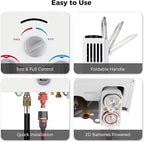 Tankless Water Heater, Camplux 1.58 GPM Propane Portable Water Heater With Pump Kit, White