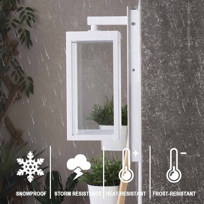 Dusk to Dawn Outdoor Wall Lantern LED Mount Porch Lights Exterior Wall Sconce Light Fixtures with Clear Glass Shade, Waterproof Lamps for Front Door, Garage, Modern Porch