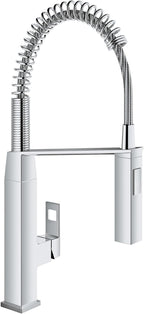 Grohe Eurocube Single-Handle Pull-Down Semi-Pro Kitchen Faucet, StarLight Chrome