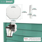 Vinyl Siding Mounting Block, Qulity Plate 130110006001 Octagon Outdoor Light Block for 1/2 inch Lap Double and 4 inch Height Siding, Small White 1 Pack