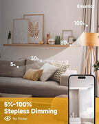 Ensenior 4 Pack 4 inch 5CCT LED Gimbal Led Recessed Light with Junction Box, 360°+90° Adjustable Directional Eyeball Lighting, Dimmable, 2700K/3000K/3500K/4000K/5000K, 950LM, 10W=85W-ETL&FCC