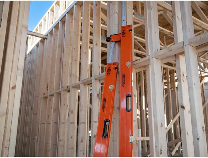 Johnson Level & Tool 5800-0712P 7FT - 12FT Exendable Plate Level, Triple-Secured Mounting System