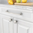 Asidrama 10 Pack 6.3 Inch(160mm) Hole Centers Kitchen Cabinet Handles, Brushed Satin Nickel Cabinet Pulls Kitchen Cabinet Hardware for Cupboard Drawer Pulls