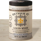 Retique It New and Improved Formula Liquid Wood Coatings - Stainable Primer - Paint It Then Stain it (Bleached Wood, Large)