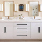 3 Pack 12.6 Inch(320mm) Hole Center Matte Black Modern Drawer Pulls Timeless Cabinet Pull Handle Vanity Pull Handle Classic Kitchen Cabinet Hardware, Screws Included, M-Black(12.6x3)