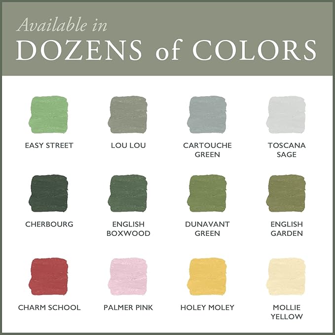 AMY HOWARD AT HOME Chalk-Based One Step Paint for Furniture, Cabinetry, Decor, Finish, and More | No Stripping, Sanding, or Priming | Dark Base | 32 Ounce | Easy Street