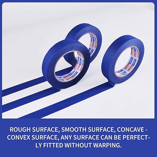 ADHES Blue Painters Tape Blue Tape Painting Tape for Walls,UV Anti,14 Days Clean Remove,0.94nch x 60yard,54Rolls
