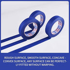 ADHES Blue Painters Tape Blue Tape Painting Tape for Walls,UV Anti,14 Days Clean Remove,0.94nch x 60yard,36Rolls