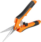 GROWNEER 1 Packs 6.5 Inch Pruning Shears Gardening Hand Pruning Snips Gardening Scissors with Straight Stainless Steel Precision Blades