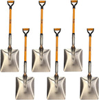 Ashman Snow Shovel with Large Scoop and Heavy Duty Handle (6 Pack)