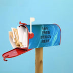 Personalized Magnetic Mailbox Covers Custom Picture/Photo/Text Street Magnetic Mailbox Covers for Garden Yard Home Decor Outdoor