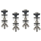 Universal Toilet Tank to Bowl Bolt Kit, Heavy Duty Toilet Tank Replacement Kit, Waterproof and Rustproof Stainless Steel Toilet Tank Bolts(4 PCS)