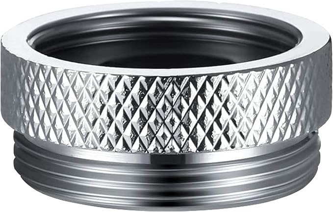 MJA5 Female 3/4" -27T to Male 55/64" -27T, Chrome Plated Solid Brass, Female to Male Adapter Fitting for Sink Tub Faucet, Water Filter System, Garden Hose Nozzle